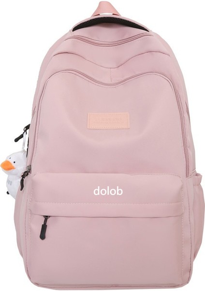 Kadınlar Için Sırt Çantası 2024 Yeni Stil Orta Okul Kız Kız Büyük Kapasiteli Lise Çantası Kolej Kız Basit Sırt Çantası (Yurt Dışından)