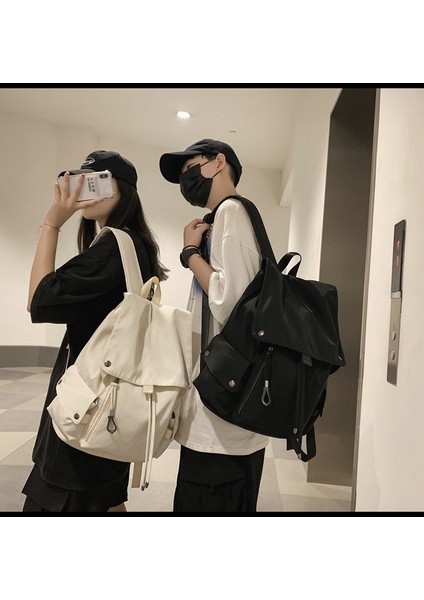 Düz Renk Orta Okul ve Lise Üniversite Öğrencisi Okul Çantaları Büyük Kapasiteli Seyahat Çift Sırt Çantası Sokak Tarzı Kolej Tarzı Sırt Çantası Kore (Yurt Dışından) fiyatları