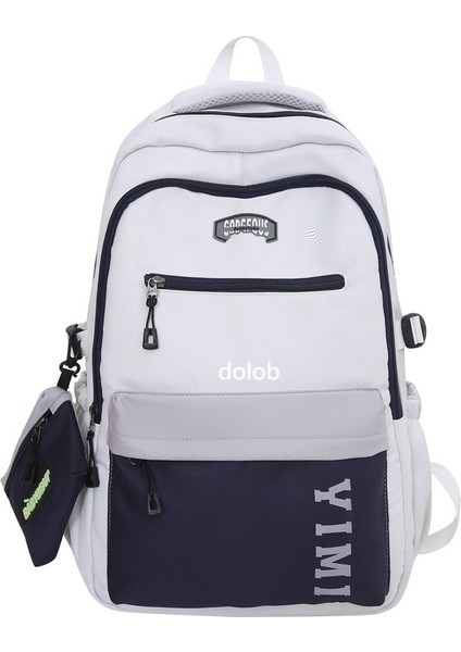 2024 Yeni Japon Büyük Kapasiteli Sırt Çantası Lise Öğrencisi Okul Çantası Çift Açık Seyahat Çantası (Yurt Dışından)