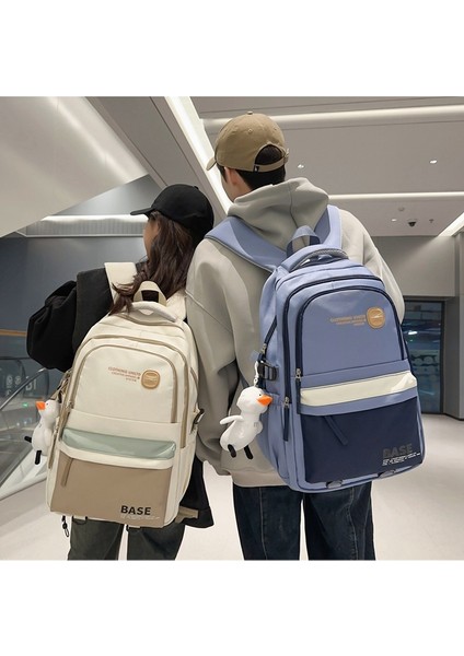 Yeni Stil Sırt Çantası, Yüksek Görünüm, Düz Renk, Basit, Çok Yönlü Kampüs, Öğrenciler Için Çok Yönlü, Modaya Uygun Seyahat Çantası (Yurt Dışından) modelleri