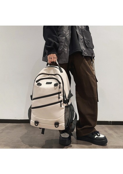 Erkekler ve Kadınlar Için 2024 Bahar Yeni Büyük Kapasiteli Okul Çantaları, Ilkokul ve Ortaokul Öğrencileri Için Basit Kontrast Renkli Sırt Çantaları (Yurt Dışından) fiyatları