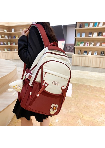 2024 Yeni Büyük Kapasiteli Okul Çantası Orta ve Lise Öğrenci Sırt Çantası Kadın Çok Yönlü Bilgisayar Sırt Çantası (Yurt Dışından) fırsatları