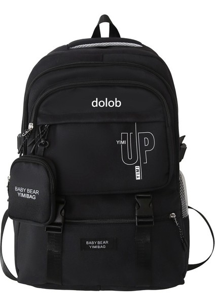 Ortaokul Kızları Için Okul Çantası, Büyük Kapasiteli, Renk Uyumlu Sırt Çantası, Yeni Moda, Havalı ve Çok Yönlü Seyahat Sırt Çantası (Yurt Dışından)