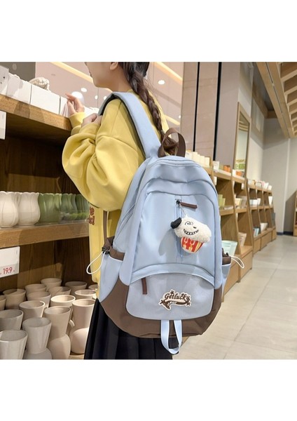 2024 Yeni Moda Büyük Kapasiteli Sırt Çantası Lise Sırt Çantası Trendy Ilköğretim Okulu Ortaokul Öğrencisi Yüksek Görünümlü Okul Çantası Kadın (Yurt Dışından) indirimleri
