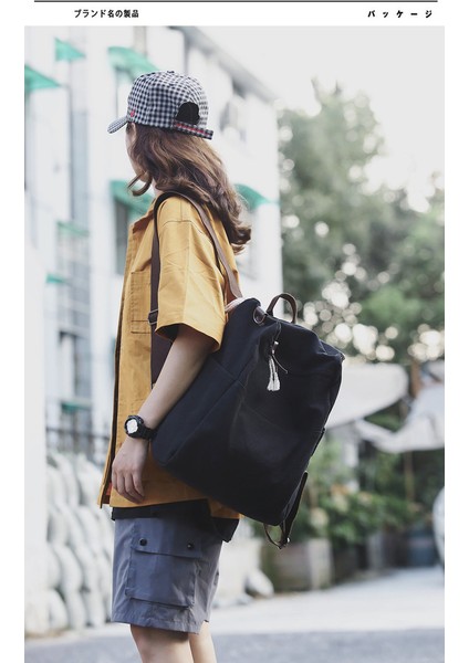 Okul Çantası Kadın Ins Tarzı Çok Amaçlı Serin Sırt Çantası Erkek Moda Trendi Kore Versiyonu Harajuku Moda Marka Büyük Kapasiteli Sırt Çantası (Yurt Dışından)