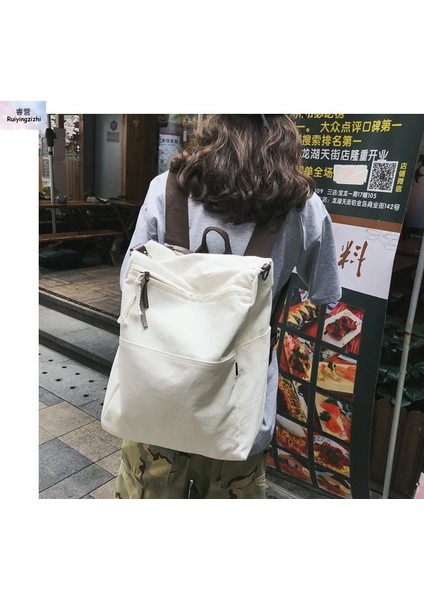 Okul Çantası Kadın Ins Tarzı Çok Amaçlı Serin Sırt Çantası Erkek Moda Trendi Kore Versiyonu Harajuku Moda Marka Büyük Kapasiteli Sırt Çantası (Yurt Dışından) modelleri