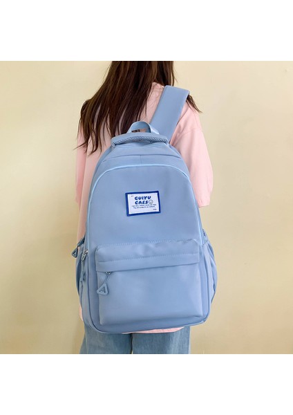 Öğrenci Okul Çantası Basit ve Şık Üniversite Öğrencisi Ortaokul Lise Sırt Çantası Sonbahar Yeni Büyük Kapasiteli Bilgisayar Çantası (Yurt Dışından) modelleri