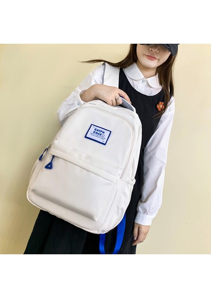Öğrenci Okul Çantası Basit ve Şık Üniversite Öğrencisi Ortaokul Lise Sırt Çantası Sonbahar Yeni Büyük Kapasiteli Bilgisayar Çantası (Yurt Dışından) fırsatları