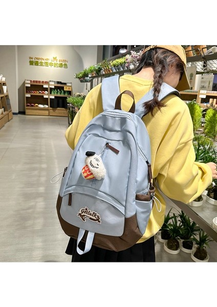 2024 Yeni Moda Büyük Kapasiteli Sırt Çantası Lise Sırt Çantası Trendy Ilköğretim Okulu Ortaokul Öğrencisi Yüksek Görünümlü Okul Çantası Kadın (Yurt Dışından) modelleri
