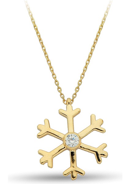 Kar Tanesi Altın Kolye