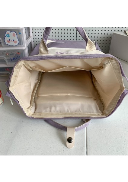 2024 Sırt Çantası Kadın Ins Trend Japon Harajuku Tarzı Kişiselleştirilmiş Kontrast Renk Öğrenci Okul Çantası Rahat Basit Sırt Çantası (Yurt Dışından) fiyatları