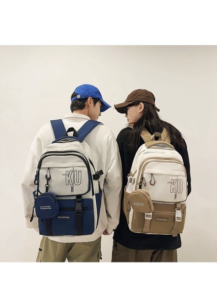 Schoolbag Kadın Ortaokul Öğrencisi Büyük Kapasiteli Sırt Çantası Yeni Japon Tarzı Ins Modaya Uygun Serin Çok Yönlü Seyahat Sırt Çantası (Yurt Dışından) modelleri