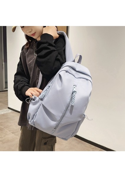 Lise Öğrencisi Okul Çantası, Erkek Modaya Uygun ve Havalı Sokak Seyahat Çantası, Sırt Çantası, Kadın Üniversite Öğrencisi Basit Sırt Çantası (Yurt Dışından) modelleri