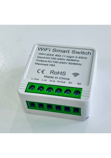 Mini Akıllı Anahtar 16 Amper Wifi Anahtar&priz Içi Modül