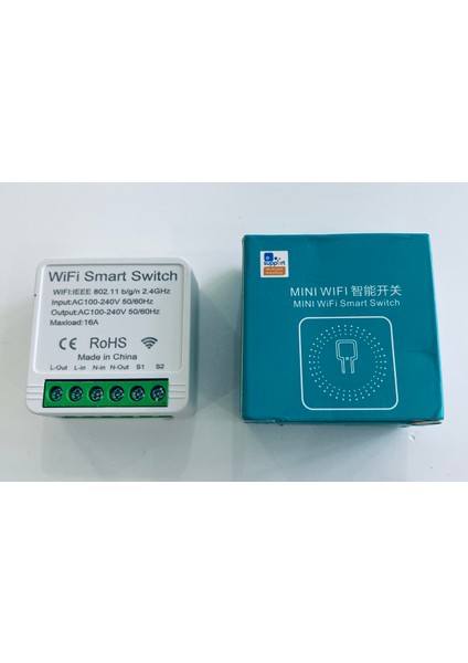 Mini Akıllı Anahtar 16 Amper Wifi Anahtar&priz Içi Modül