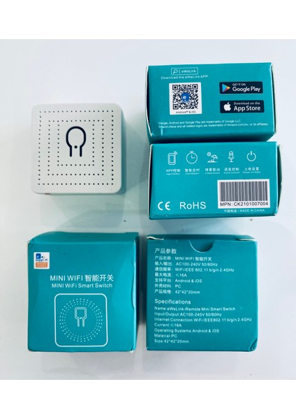 Mini Akıllı Anahtar 16 Amper Wifi Anahtar&priz Içi Modül