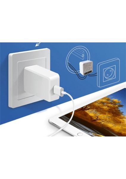 Mini Akıllı Anahtar 16 Amper Wifi Anahtar&priz Içi Modül