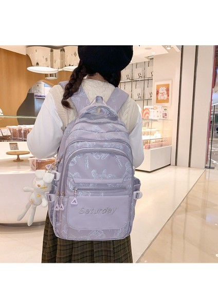 Kadınlar Için Yeni Stil Sırt Çantası Ins Yüksek Değerli Okul Çantası Lise Ortaokul Öğrencisi Kadın Büyük Kapasiteli Sırt Çantası Basit (Yurt Dışından) fiyatları