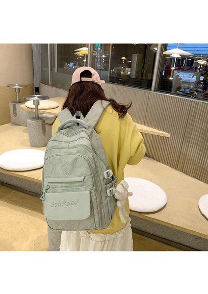 Kadınlar Için Yeni Stil Sırt Çantası Ins Yüksek Değerli Okul Çantası Lise Ortaokul Öğrencisi Kadın Büyük Kapasiteli Sırt Çantası Basit (Yurt Dışından) fırsatları