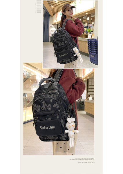 Kadınlar Için Yeni Stil Sırt Çantası Ins Yüksek Değerli Okul Çantası Lise Ortaokul Öğrencisi Kadın Büyük Kapasiteli Sırt Çantası Basit (Yurt Dışından) indirimleri