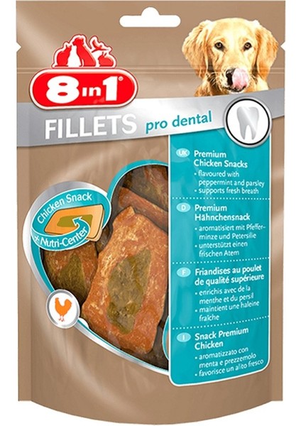 Poch Fillets Pro Dental Nane Aromalı Köpek Ödülü 80gr