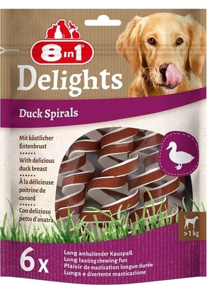 Smart Delights Duck Spirals Ördekli Burgu Köpek Ödülü 6lı