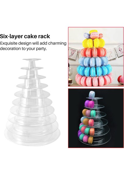 10 Katmanlı Cupcake Tutucu Standı, Yuvarlak Macaron Kulesi Standı, Düğün Doğum Günü Partisi Dekoru Için Temizle Kek Vitrin, (Yurt Dışından)