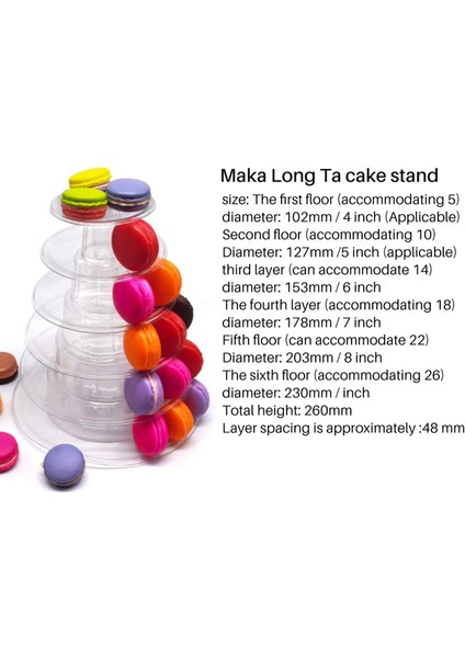 10 Katmanlı Cupcake Tutucu Standı, Yuvarlak Macaron Kulesi Standı, Düğün Doğum Günü Partisi Dekoru Için Temizle Kek Vitrin, (Yurt Dışından)
