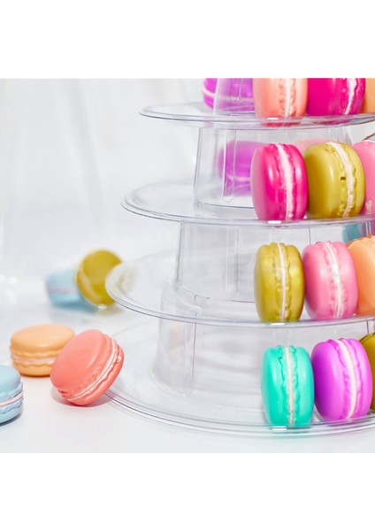 10 Katmanlı Cupcake Tutucu Standı, Yuvarlak Macaron Kulesi Standı, Düğün Doğum Günü Partisi Dekoru Için Temizle Kek Vitrin, (Yurt Dışından)