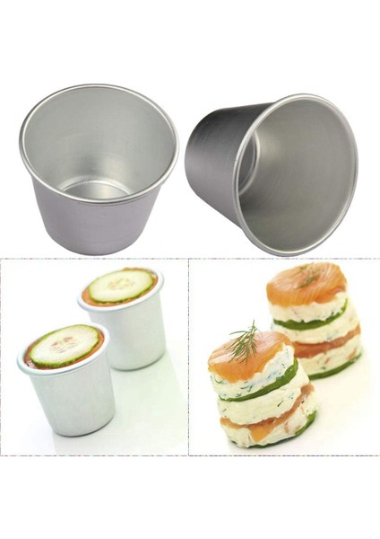 15 Paket Puding Kalıpları, Yapışmaz Puding Bardakları Yumurta Tart Kalıbı, Tatlı ve Tuzlu Ikramlar Yapmak Için Sağlam Kalıplar, (Yurt Dışından)