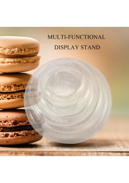 Yuvarlak 6 Katmanlı Macaron Kulesi Kek Standı Cupcake Macaroons Vitrin Rafı Tutucu Araçları Düğün Dekorasyon Paskalya Parti Malzemeleri, (Yurt Dışından) modelleri