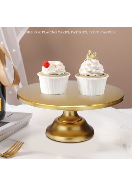 12 Inç Demir Yuvarlak Kek Standı Kek Tabağı Kaide Tatlı Tutucu Düğün Doğum Günü Partisi-Altın, (Yurt Dışından) fiyatları