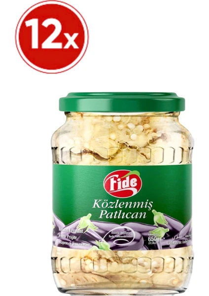 Közlenmiş Patlıcan 12 x 650 G