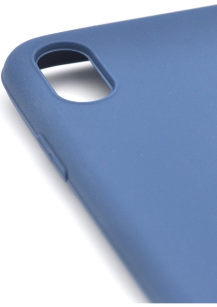 iPhone Xs Max Uyumlu Düz Renk Esnek Yumuşak Silikon Kılıf Rubber Indigo Mavi modelleri