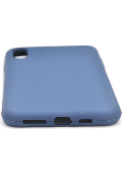 iPhone Xs Max Uyumlu Düz Renk Esnek Yumuşak Silikon Kılıf Rubber Indigo Mavi fırsatları