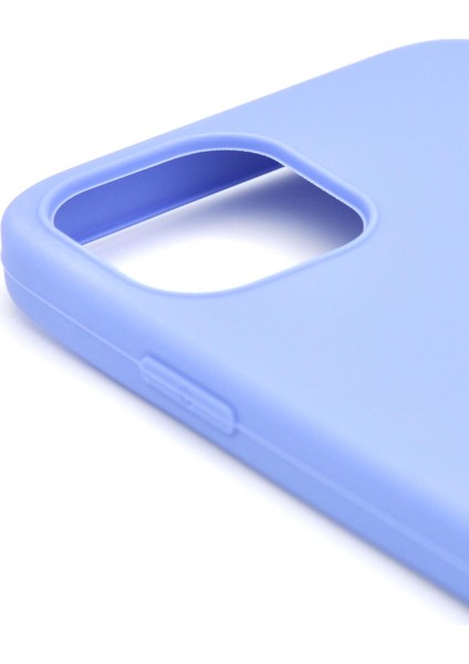 iPhone 11 Pro Uyumlu Düz Renk Esnek Yumuşak Silikon Kılıf Rubber Açık Mor modelleri