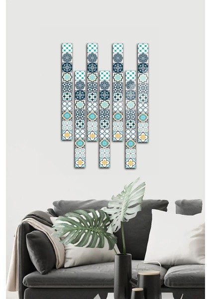 Dekor Camı | Modern Çini Desen | 7'li Takım | 5cm x 50CM fiyatları