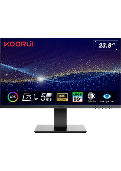 23.8" 24N1 75Hz 5ms Fhd IPS (Hdmı, Vga) Monitör