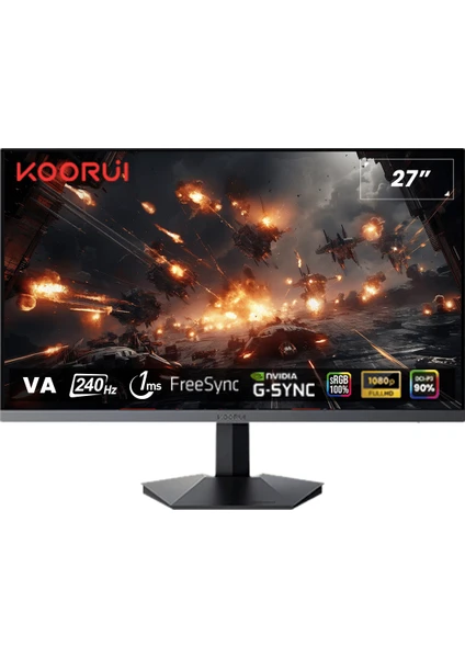 27" 27E1QA 144Hz 1ms Va Qhd Monitör