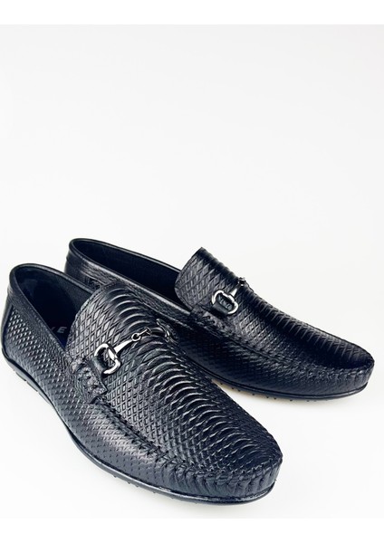 Deri Siyah Rahat Erkek Günlük Loafer Ayakkabı fırsatları