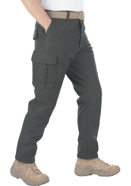 Haki Rüzgar Geçirmez Softshell Pantolon