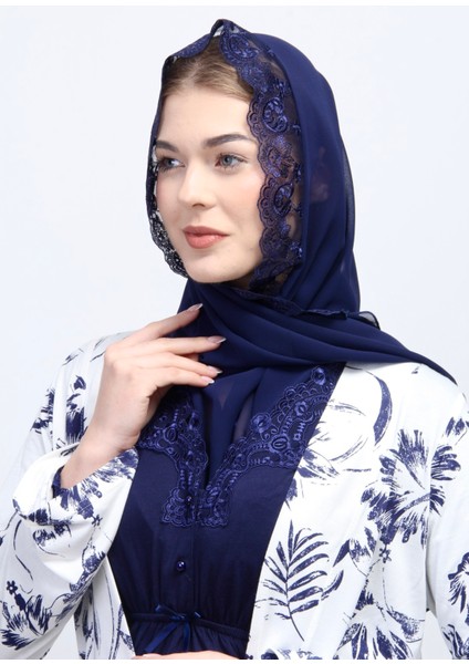 Lacivert Tesettürlü Hamile Lohusa Set modelleri