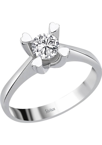 F Renk 0,51 Karat Pırlanta Tektaş Yüzük 0423R0213