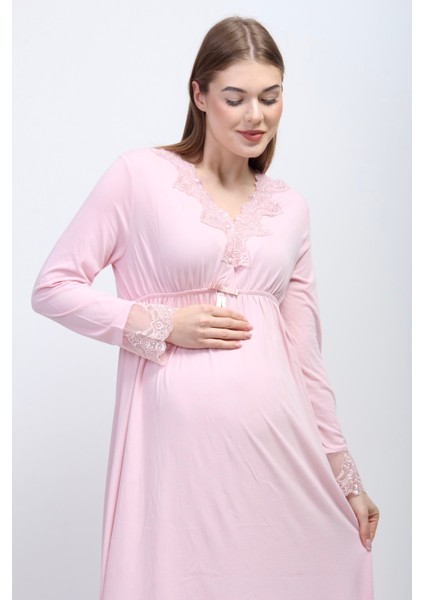 Pembe Hamile Lohusa Gecelik