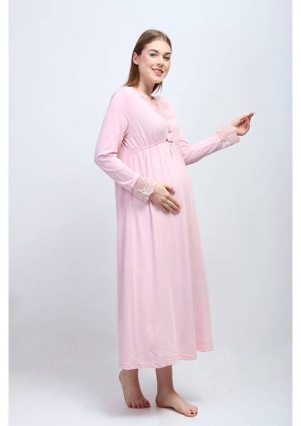 Pembe Hamile Lohusa Gecelik