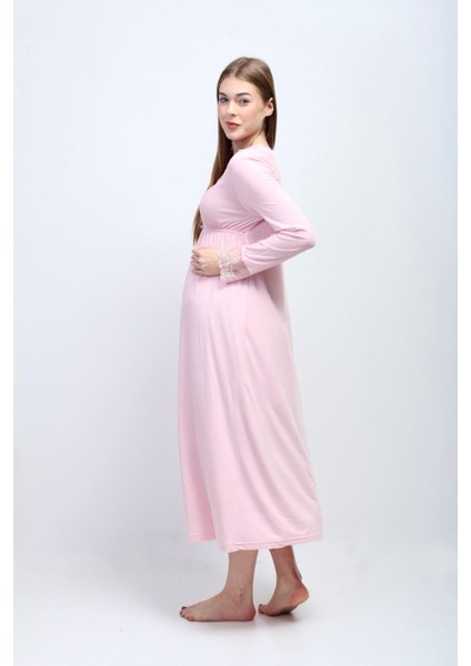 Pembe Hamile Lohusa Gecelik