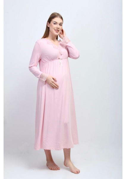 Pembe Hamile Lohusa Gecelik