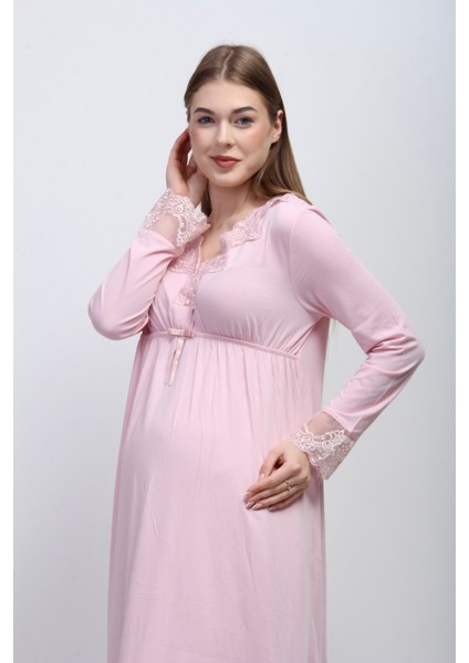 Pembe Hamile Lohusa Gecelik
