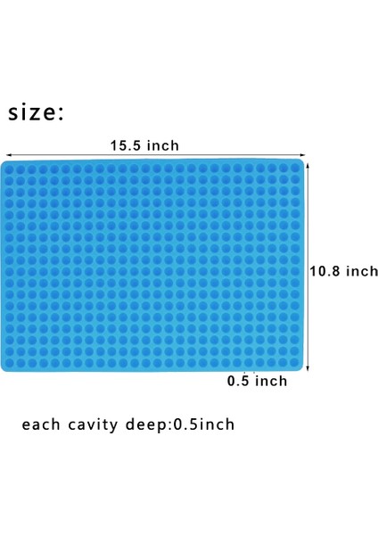 468-CAVITY Küçük Yuvarlak Silikon Çikolata Kalıbı, Yarı Küre Tatlı Şeker Pişirme Kalıbı, (Yurt Dışından)