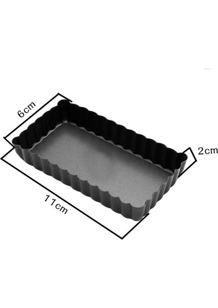 2 Adet Mini 0.6mm Yapışmaz Karbon Çelik Kremalı Pasta Pişirme Kek Kalıbı Turta, Peynirli Kek, Kiş Tava, Mini Tart Tavalar, (Yurt Dışından) fiyatları